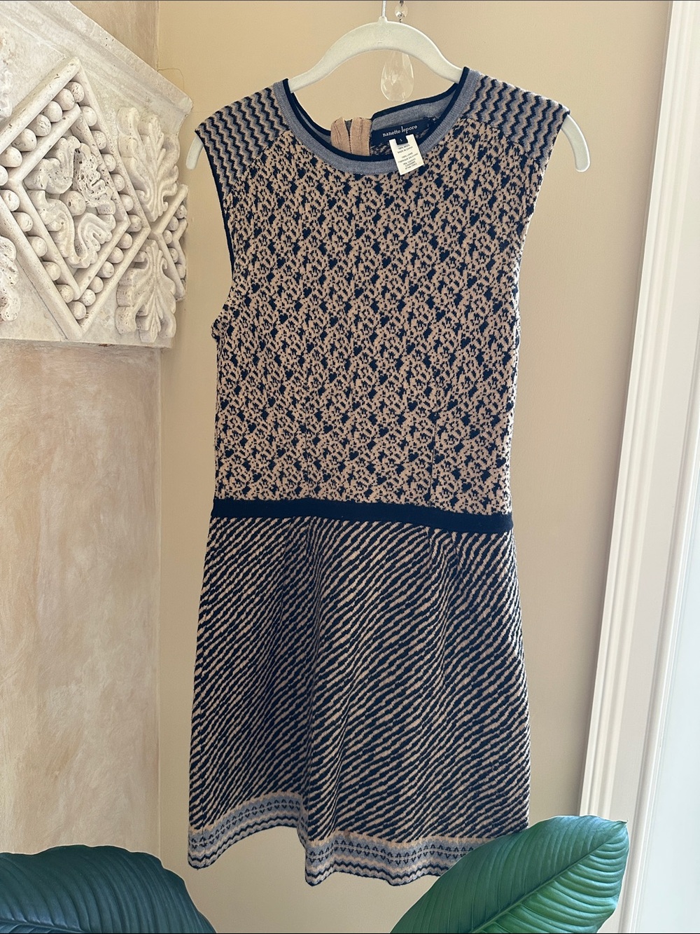 Nanette Lepore Sleeveless Knit Fit-and-Flare Dress